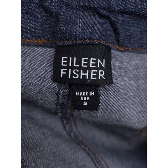 Eileen Fisher P170 Wide Leg Lightweight Denim Pants Size M Blue - Picture 6 of 6